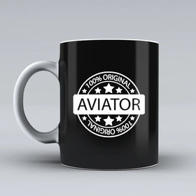 100 Original Aviator Ceramic White Mugs