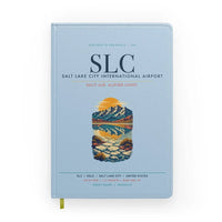 Thumbnail for Salt Lake City International Airport (SLC) design on light blue notebook