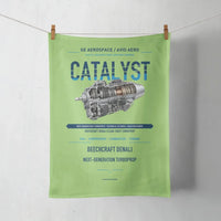 Thumbnail for CATALYST design on light green towel