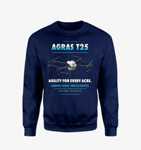 Thumbnail for DJI Agras T25 design on navy blue sweatshirt