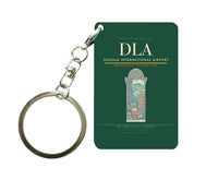 Thumbnail for Douala International Airport DLA Key Chain design on dark green key chain