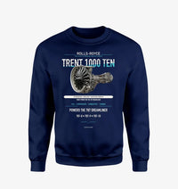Thumbnail for TRENT 1000 TEN design on navy blue sweatshirt