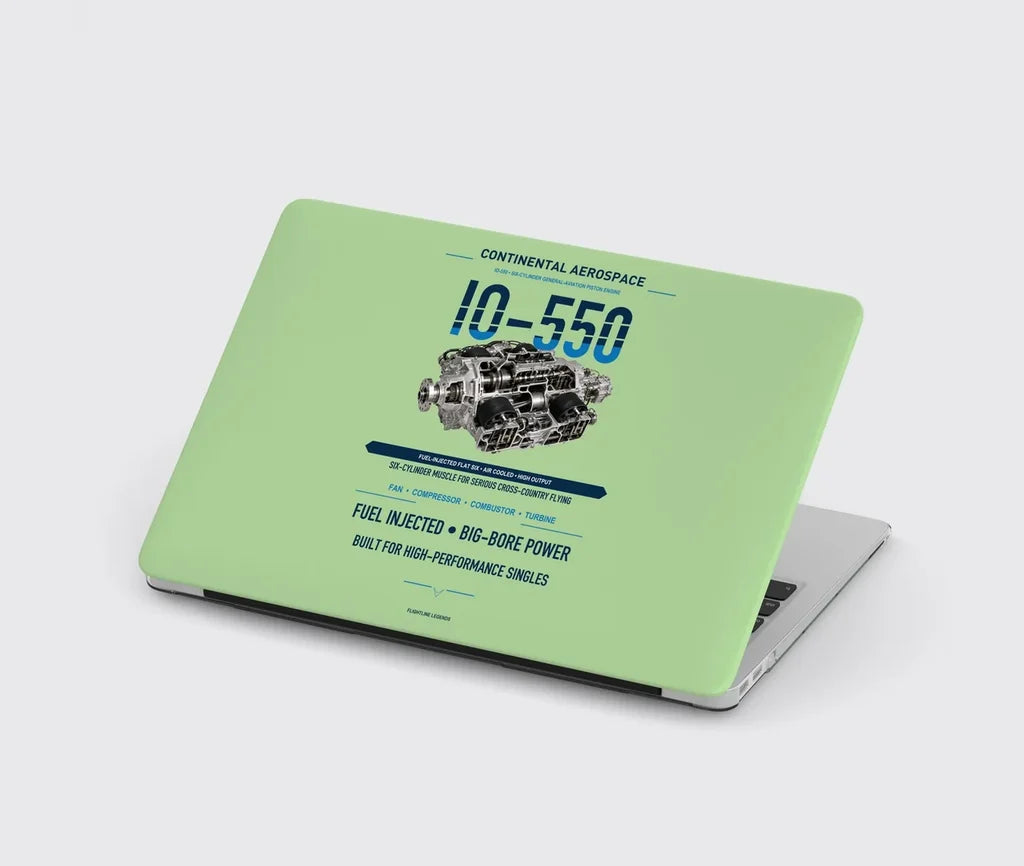 IO-550 design on light green MacBook case