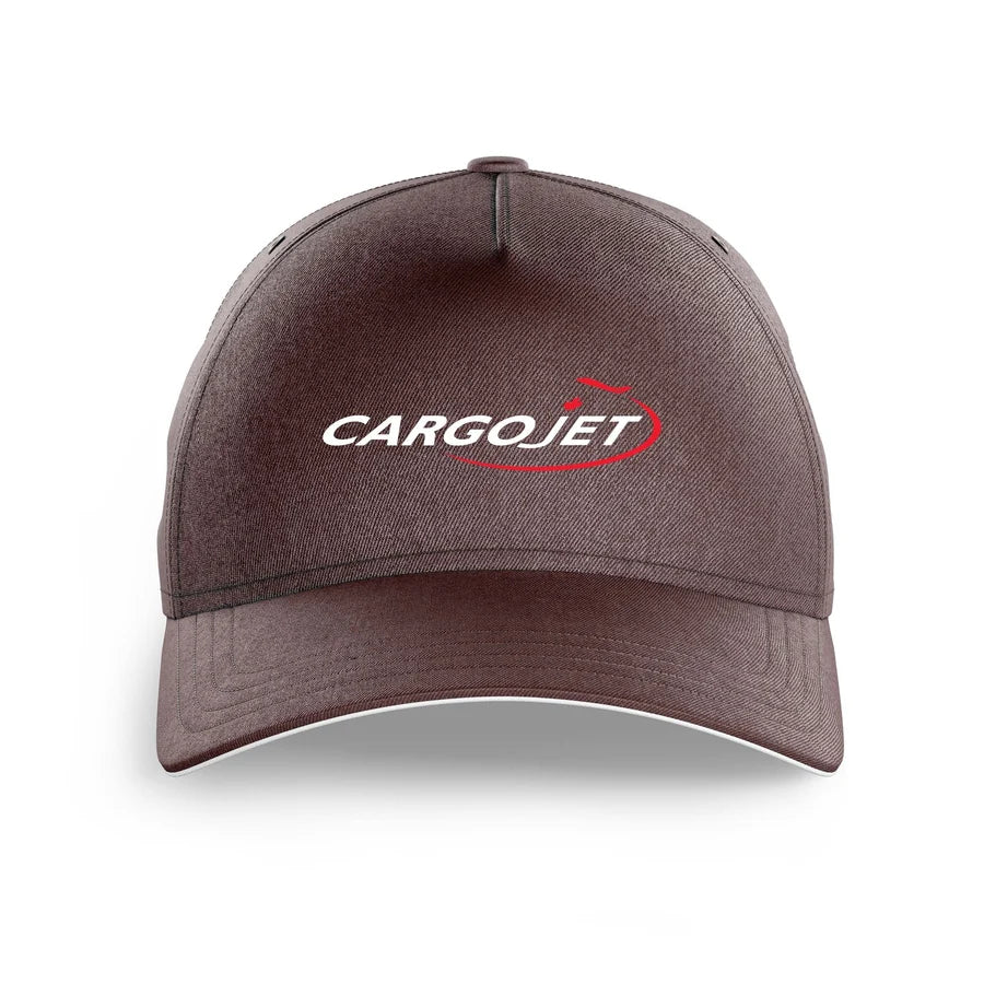 Cargojet logo printed on brown cap