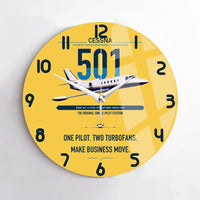 Thumbnail for Cessna 501 Citation I SP design on yellow no frame wall clock