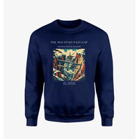Thumbnail for VINTAGE G4253 - The Mountain Pass Gap - Designed Sweatshirts design on navyblue