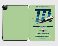Thumbnail for Boeing 777F design on light green ipad tablet case