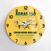 Thumbnail for DJI Agras T50 design on yellow no frame wall clock