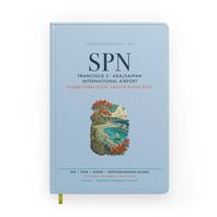 Thumbnail for Francisco C. Ada Saipan International Airport (SPN) design on light blue notebook