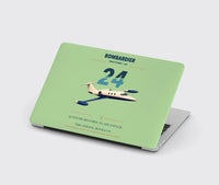 Thumbnail for Bombardier Learjet 24 design on light green MacBook case