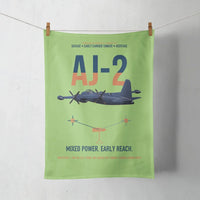Thumbnail for AJ-2 Savage Tanker design on light green towel