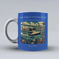 Thumbnail for VINTAGE G4007 - The First Passenger - Ceramic Mug design on blue