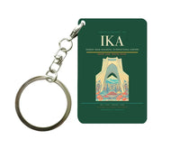 Thumbnail for Tehran Imam Khomeini International Airport IKA Key Chain design on dark green key chain