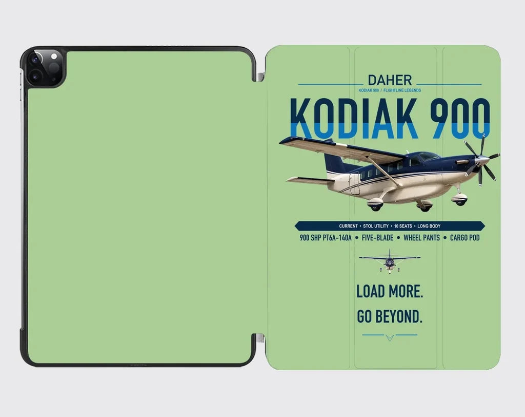 Daher Kodiak 900 design on light green ipad tablet case