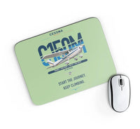 Thumbnail for Cessna 150M design on light green rectangle mouse pad