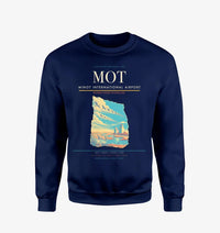 Thumbnail for Minot International Airport (MOT) design on navy blue sweatshirt