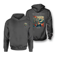 Thumbnail for VINTAGE G4120 - The Autumn Shuttle - Double-Side Hoodie design on darkgray double side