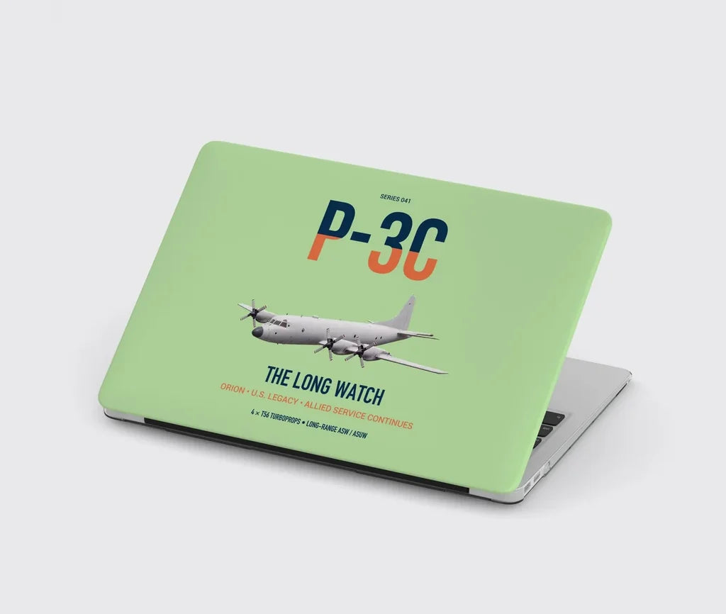 P-3C Orion design on light green MacBook case
