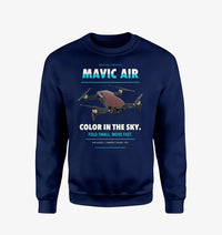 Thumbnail for DJI Mavic Air design on navy blue sweatshirt