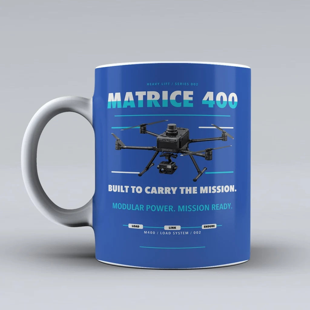 Matrice 400 Mug design on blue dji