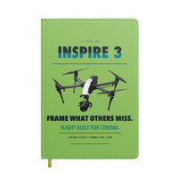 Thumbnail for DJI Inspire 3 design on light green notebook