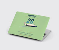 Thumbnail for Bombardier Learjet 28 design on light green MacBook case