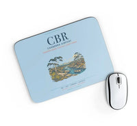 Thumbnail for Canberra Airport (CBR) design on light blue rectangle mouse pad