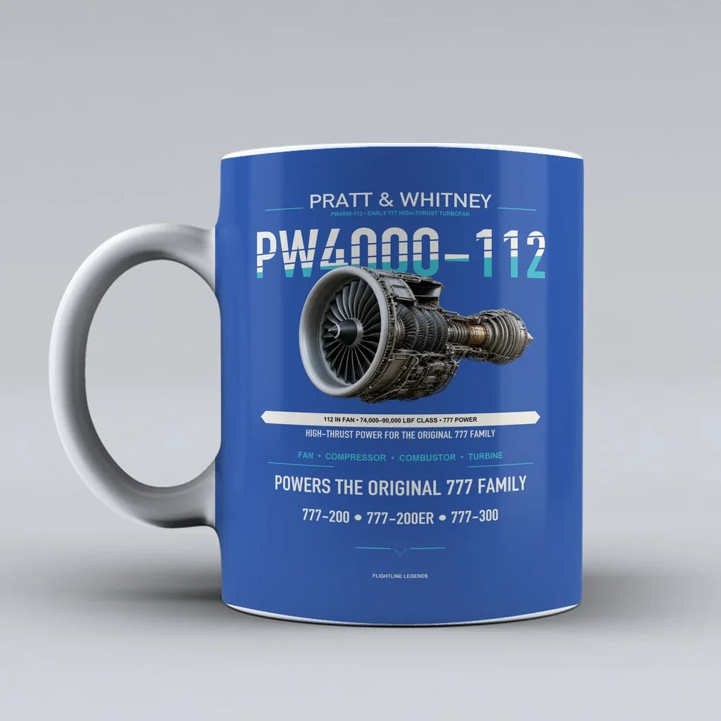 Mug design on blue pw4000 112