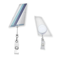 Thumbnail for Eastern Air Lines Airlines Designed Tail Shape Retractable ID Card Badge - view 4