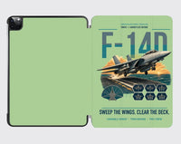 Thumbnail for F-14D Tomcat design on light green ipad tablet case