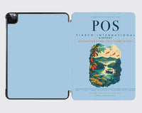 Thumbnail for Piarco International Airport (POS) design on light blue ipad tablet case
