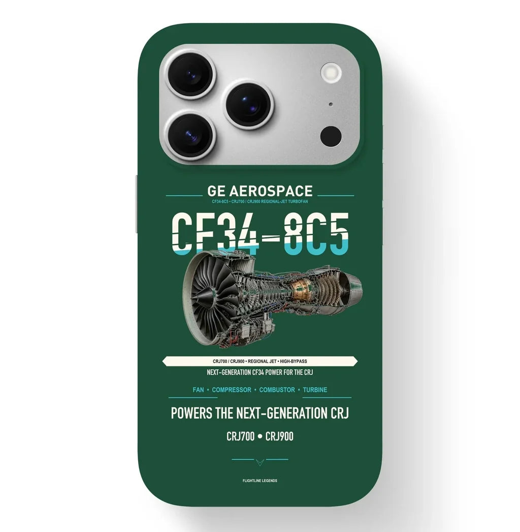 CF34-8C5 Case design on dark green iphone case
