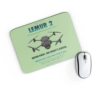 Thumbnail for BRINC LEMUR 2 design on light green rectangle mouse pad