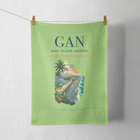 Thumbnail for Gan Island Airport (GAN) design on light green towel