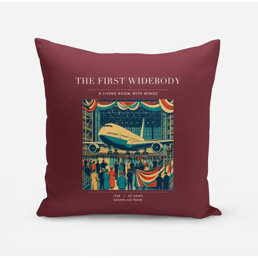 VINTAGE G4134 - The First Widebody - Designed Pillows design on darkred