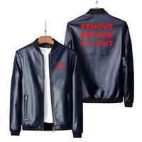 Thumbnail for Remove Before Flight Leather Jacket - view 4