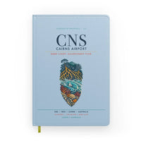 Thumbnail for Cairns Airport (CNS) design on light blue notebook
