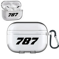 Thumbnail for Boeing 787 Flat Text AirPods Pro transparent case - With Buckle