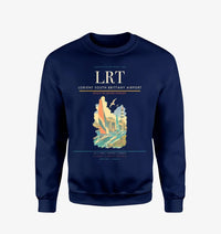 Thumbnail for Lorient South Brittany Airport (LRT) design on navy blue sweatshirt