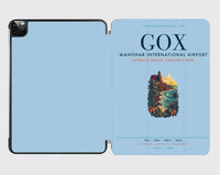 Thumbnail for Manohar International Airport Mopa (GOX) design on light blue ipad tablet case