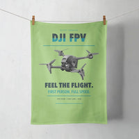 Thumbnail for DJI FPV design on light green towel