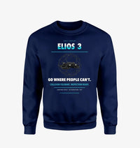 Thumbnail for Flyability Elios 3 design on navy blue sweatshirt