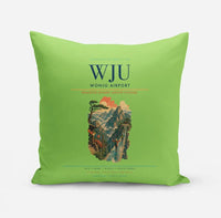 Thumbnail for Wonju Airport (WJU) design on light green pillow
