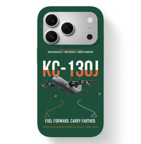 Thumbnail for KC-130J SUPER HERCULES design on dark green magsafe iphone case, for iPhone 17 Pro
