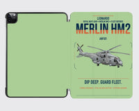 Thumbnail for Leonardo AW101 Merlin HM2 design on light green ipad tablet case