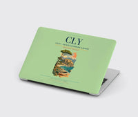 Thumbnail for Calvi (CLY) design on light green MacBook case
