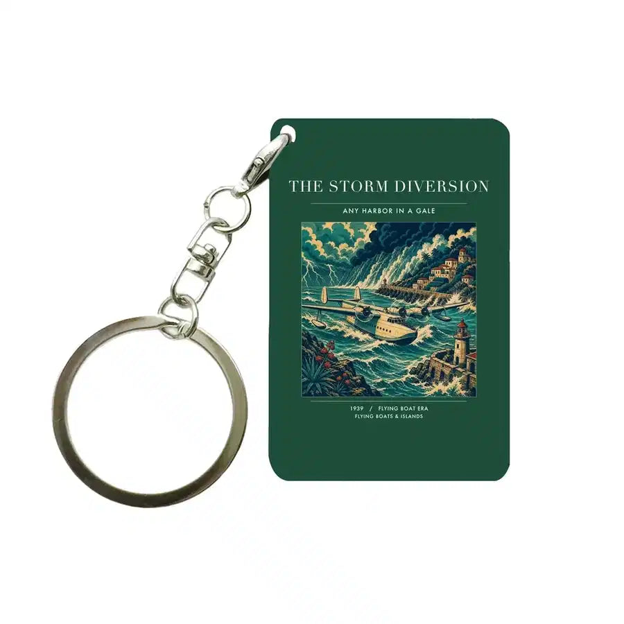VINTAGE G4074 - The Storm Diversion - Designed Key Chain design on darkgreen