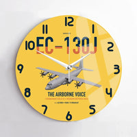 Thumbnail for EC-130J Commando Solo III design on yellow no frame wall clock