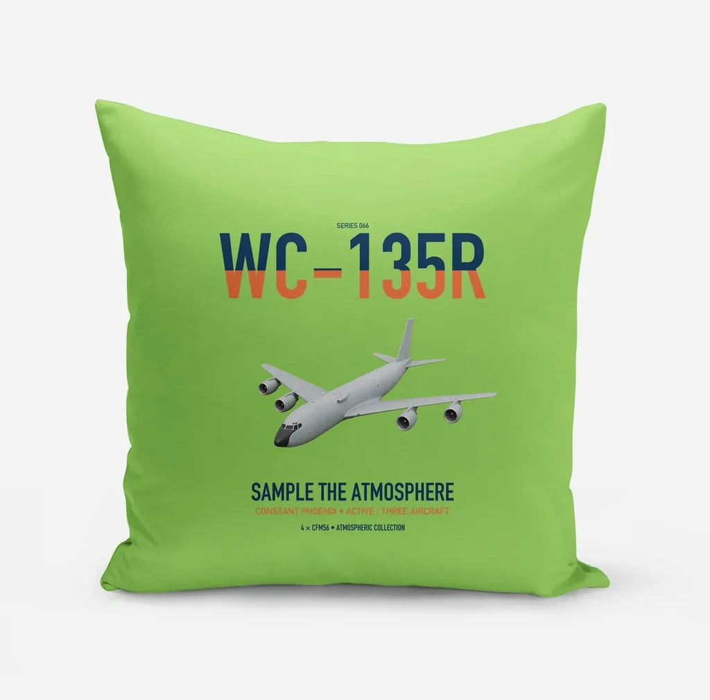 WC-135R Constant Phoenix design on light green pillow