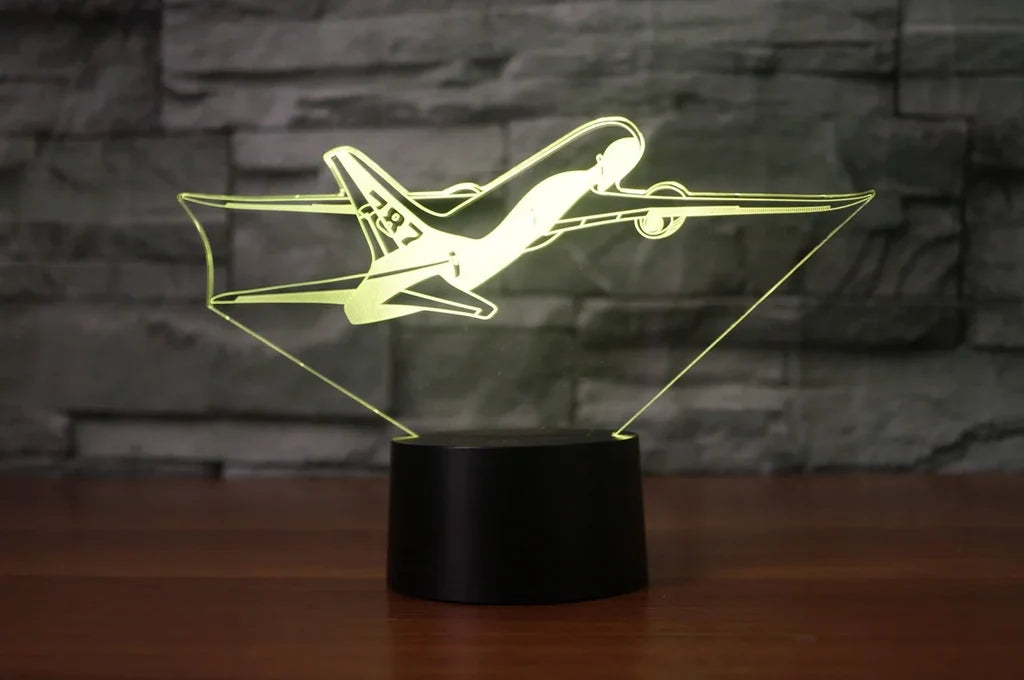 Customisable Boeing 787 3D Lamp - view 5